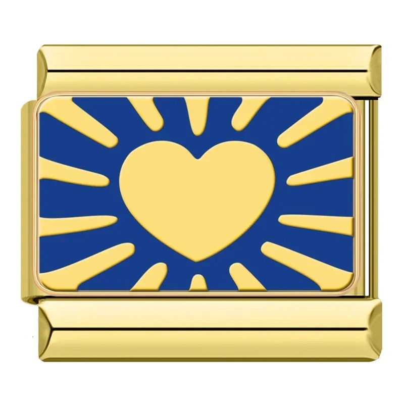 Charm Coração Radiante Gold - Blisca®