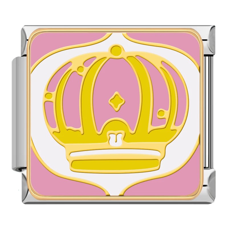 Charm Coroa Rosa - Blisca®