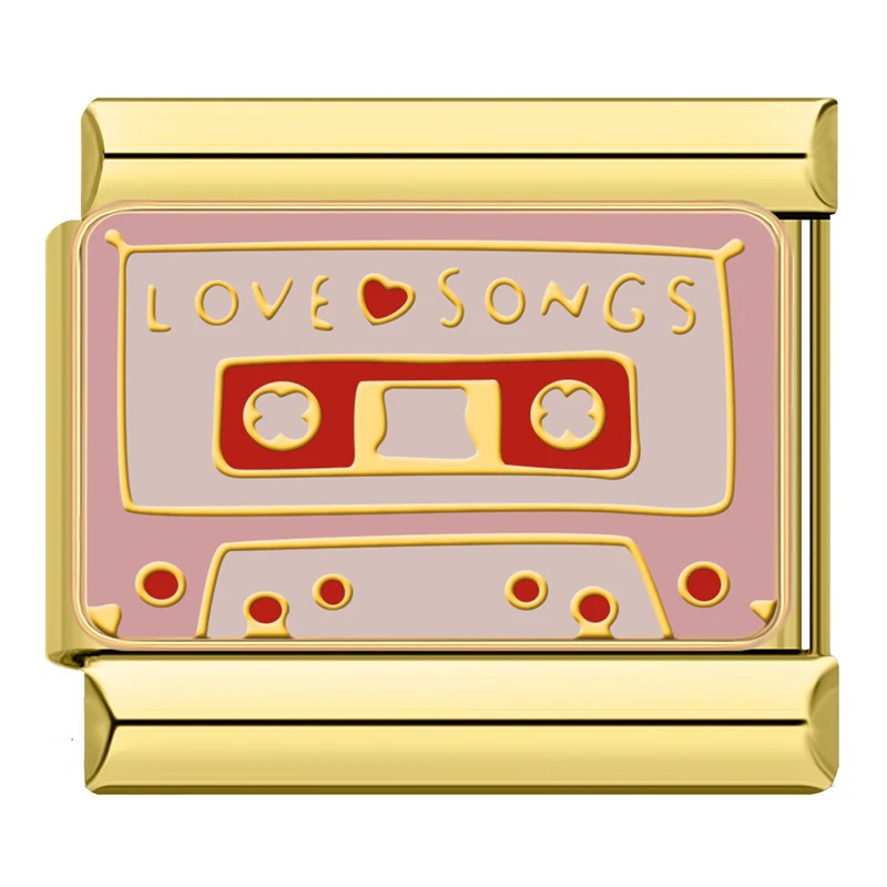 Charm Fita Cacete Rosa Gold - Blisca®