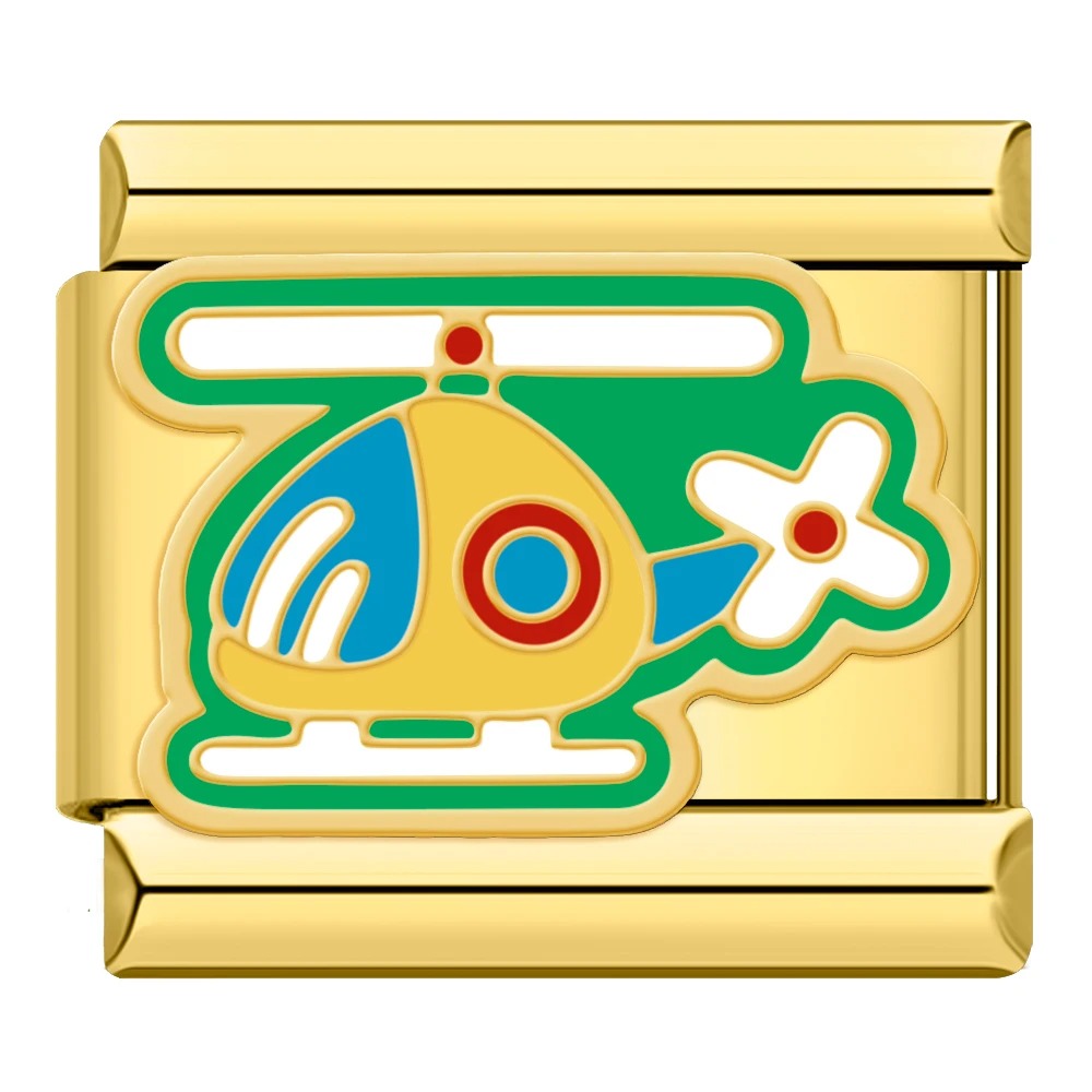 Charm Helicóptero Gold - Blisca®
