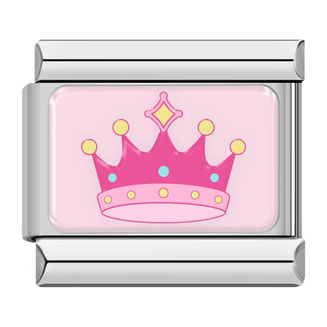 Charm Linda Coroa Rosa - Blisca®