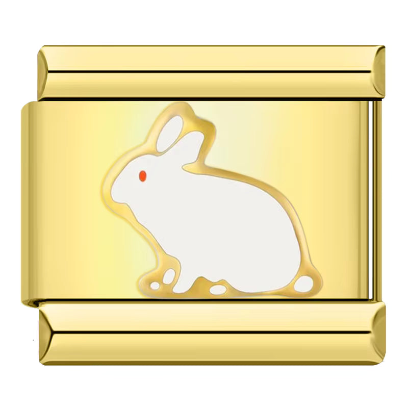 Charm Lindo Coelhinho Gold - Blisca®