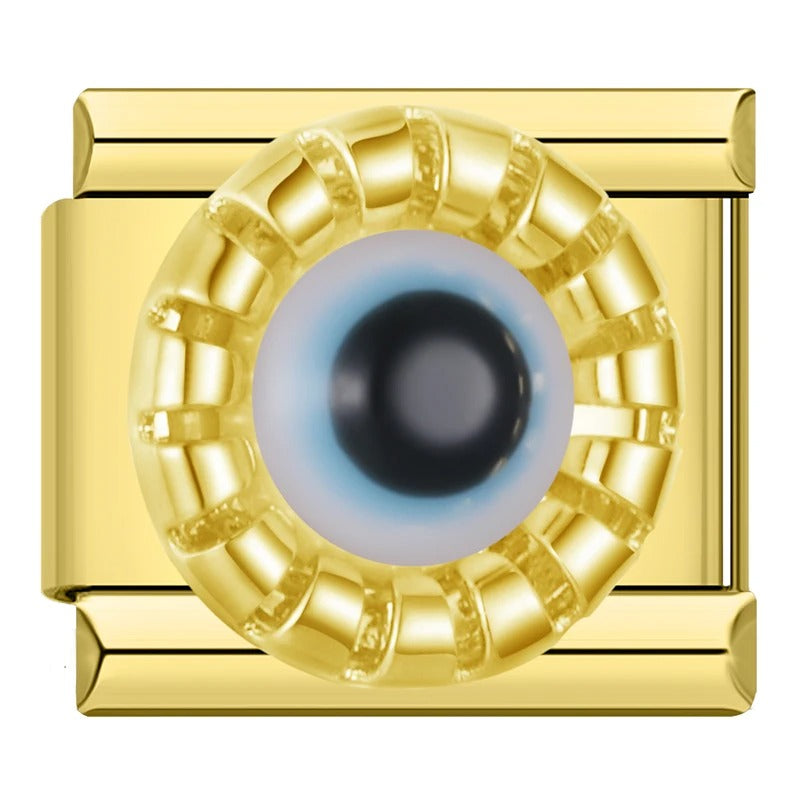 Charm Olho Grego Radiante Gold - Blisca®