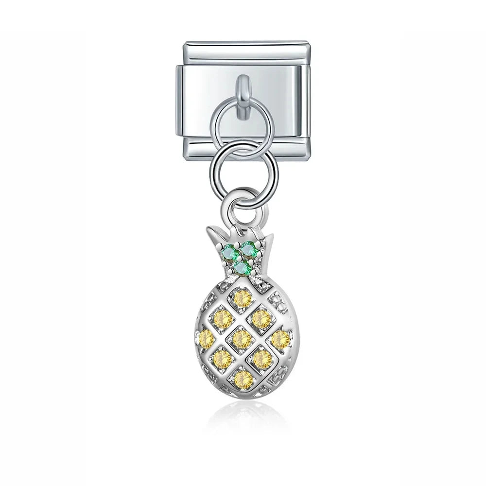 Charm Pendant Abacaxi Cravejado - Blisca®