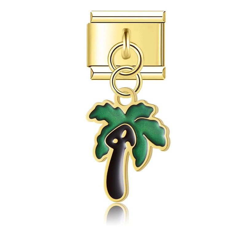 Charm Pendant Coqueiro Gold - Blisca®