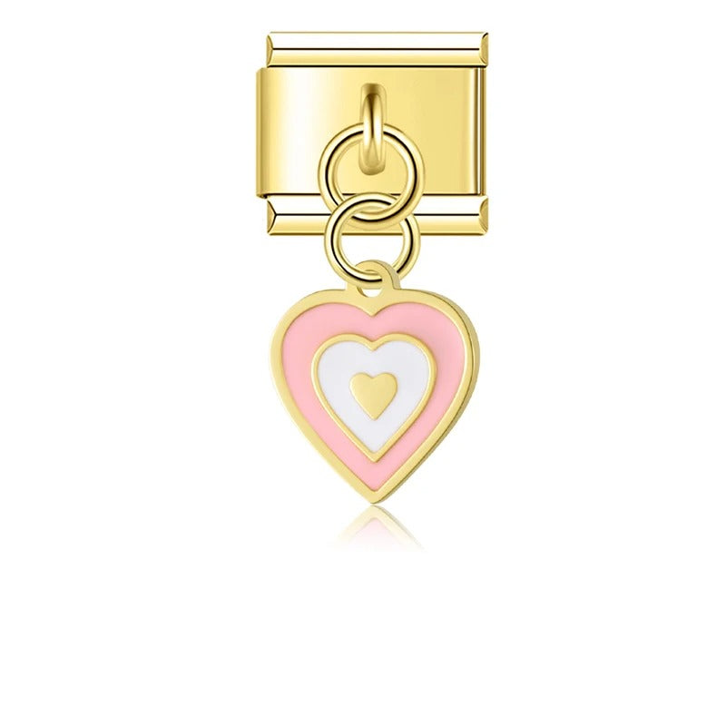 Charm Pendant Coração Gold - Blisca®