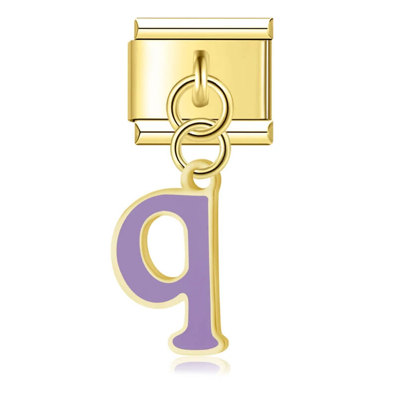 Charm Pendant Iniciais Colors Gold - Blisca®