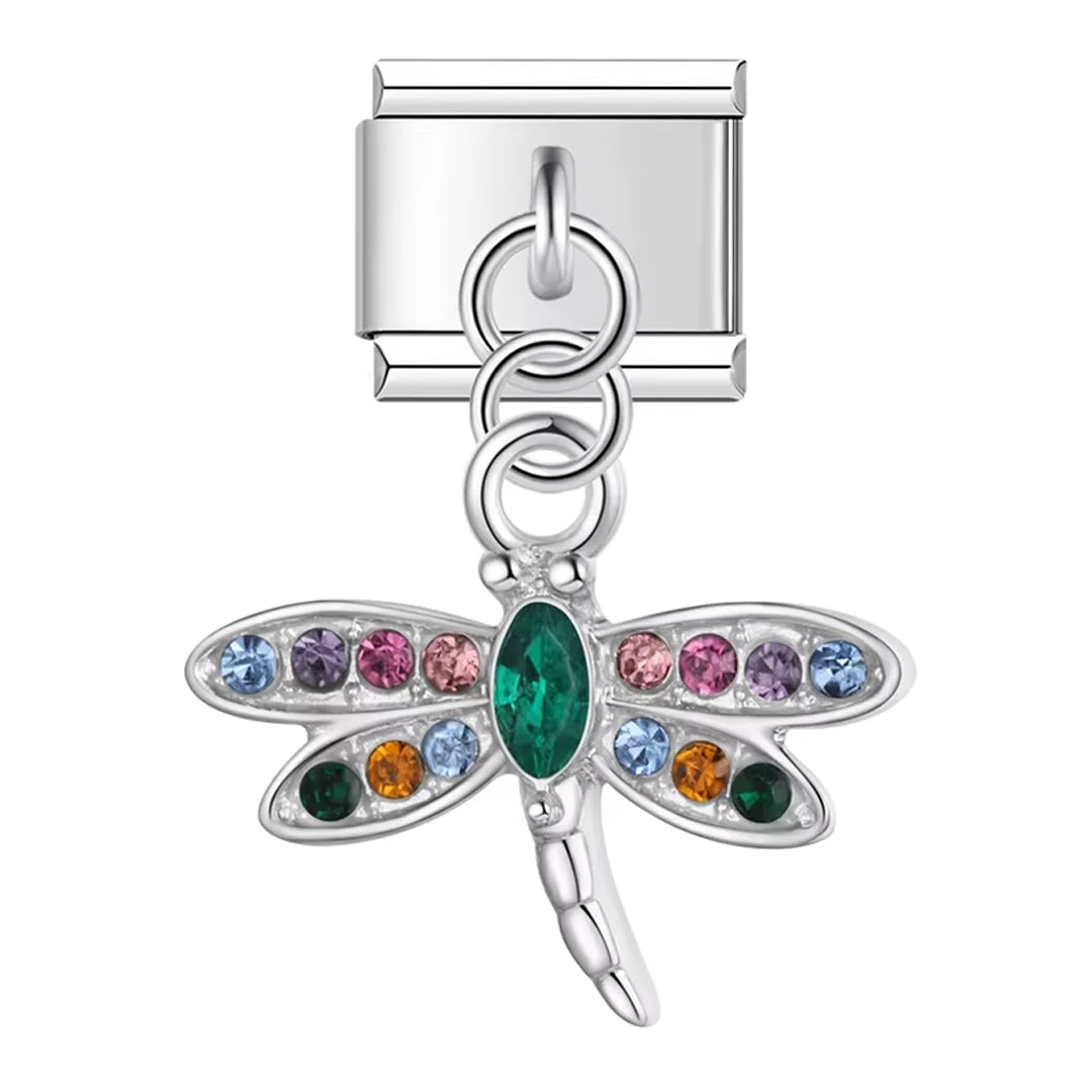 Charm Pendant Libélula Cravejada - Blisca®