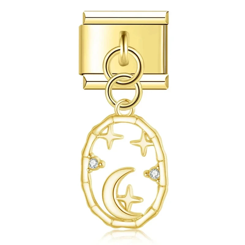 Charm Pendant Linda Noite Gold - Blisca®