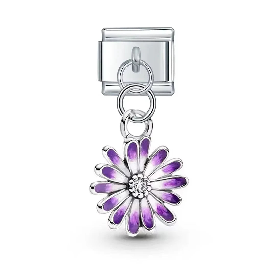 Charm Pendant Margarida Roxa - Blisca®