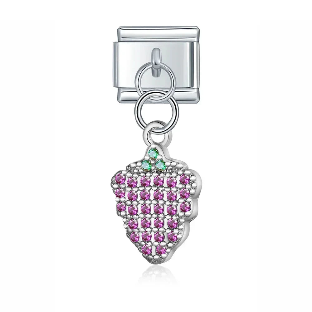 Charm Pendant Uva Cravejada - Blisca®