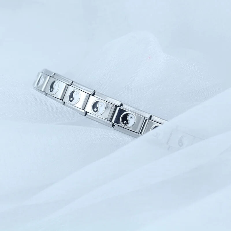 Pulseira Italiana de Charm Yin-Yang