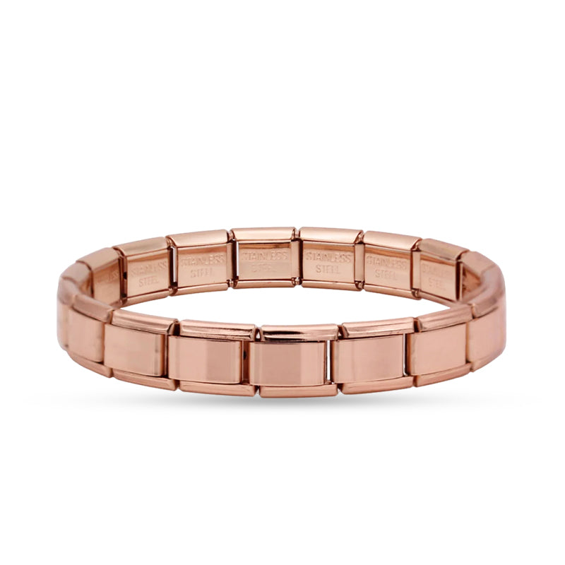 Pulseira Italiana de Charm Clássica Rose