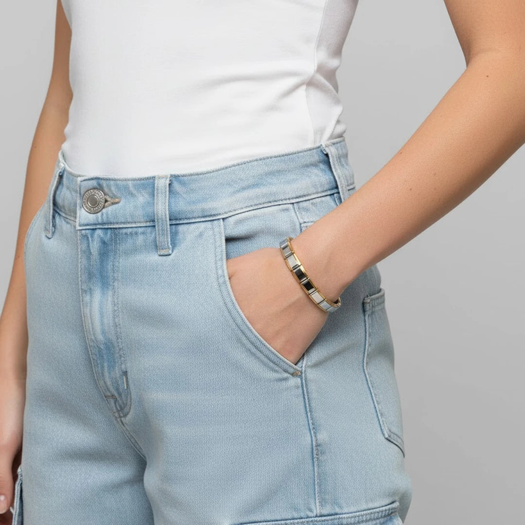 Pulseira Italiana de Charm Line Gold