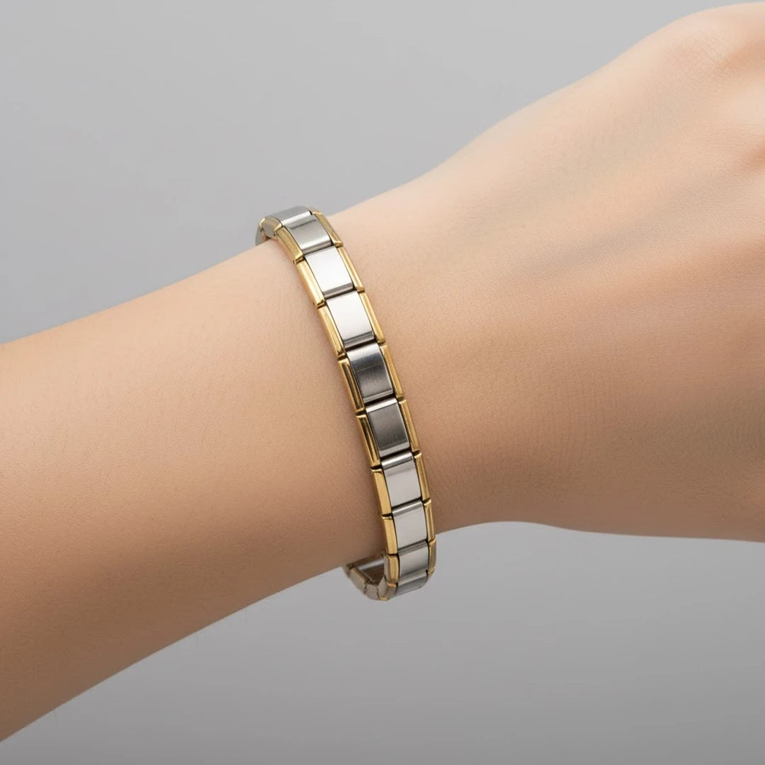 Pulseira Italiana de Charm Line Gold