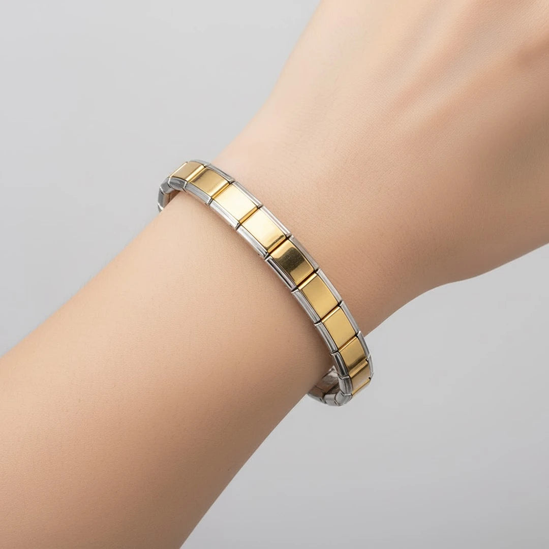 Pulseira Italiana de Charm Line Silver