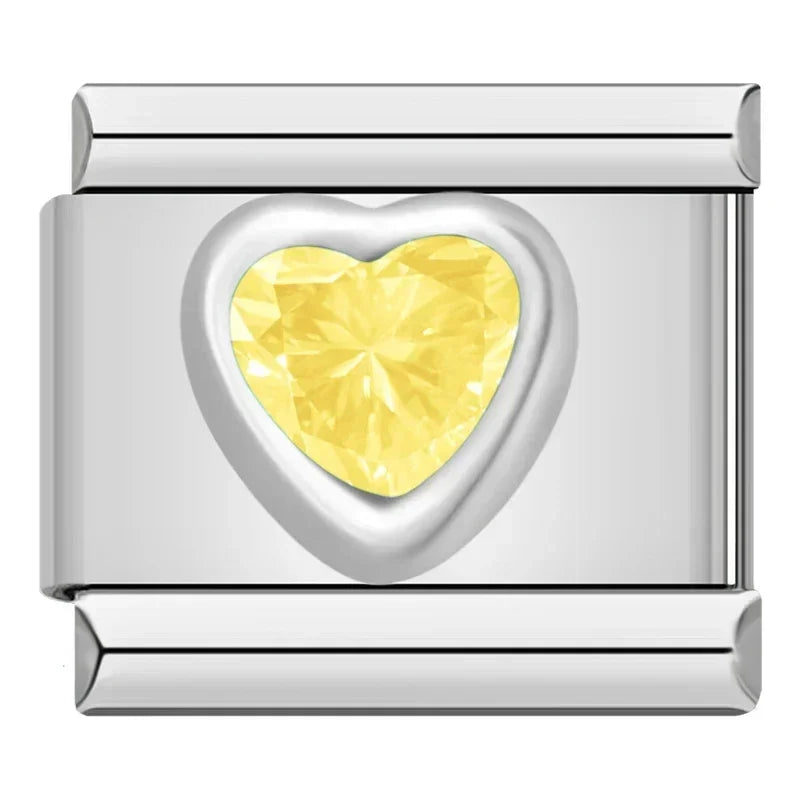Charm Coração de Zircônia Colors - Blisca®