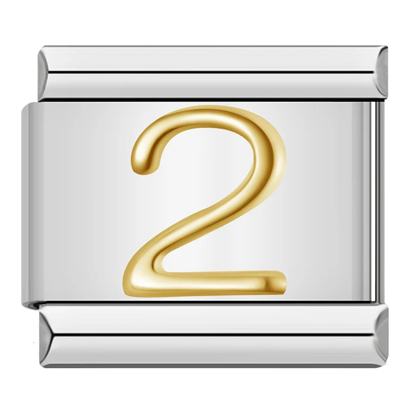 Charm Números Gold - Blisca®