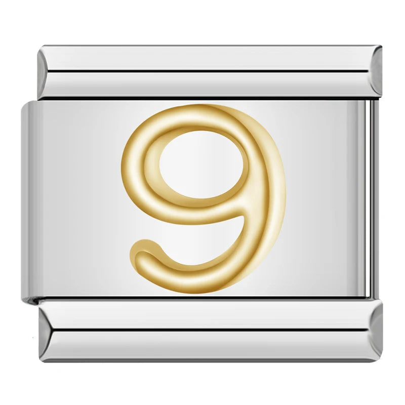 Charm Números Gold - Blisca®