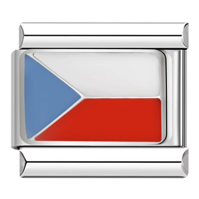 Charm Bandeira República Tcheca - Blisca®