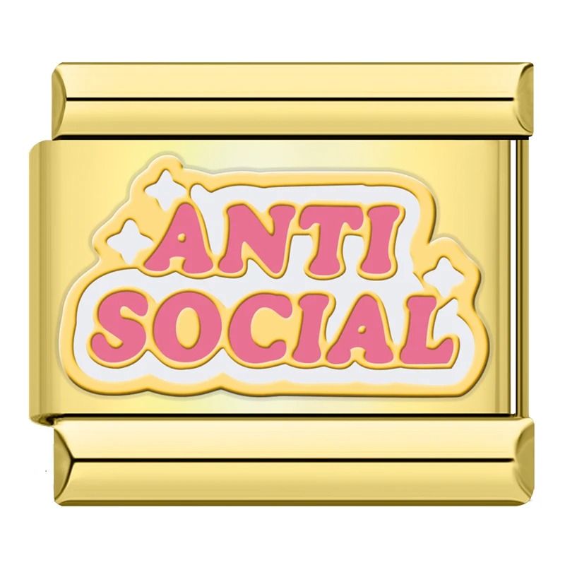 Charm Anti Social Gold - Blisca®