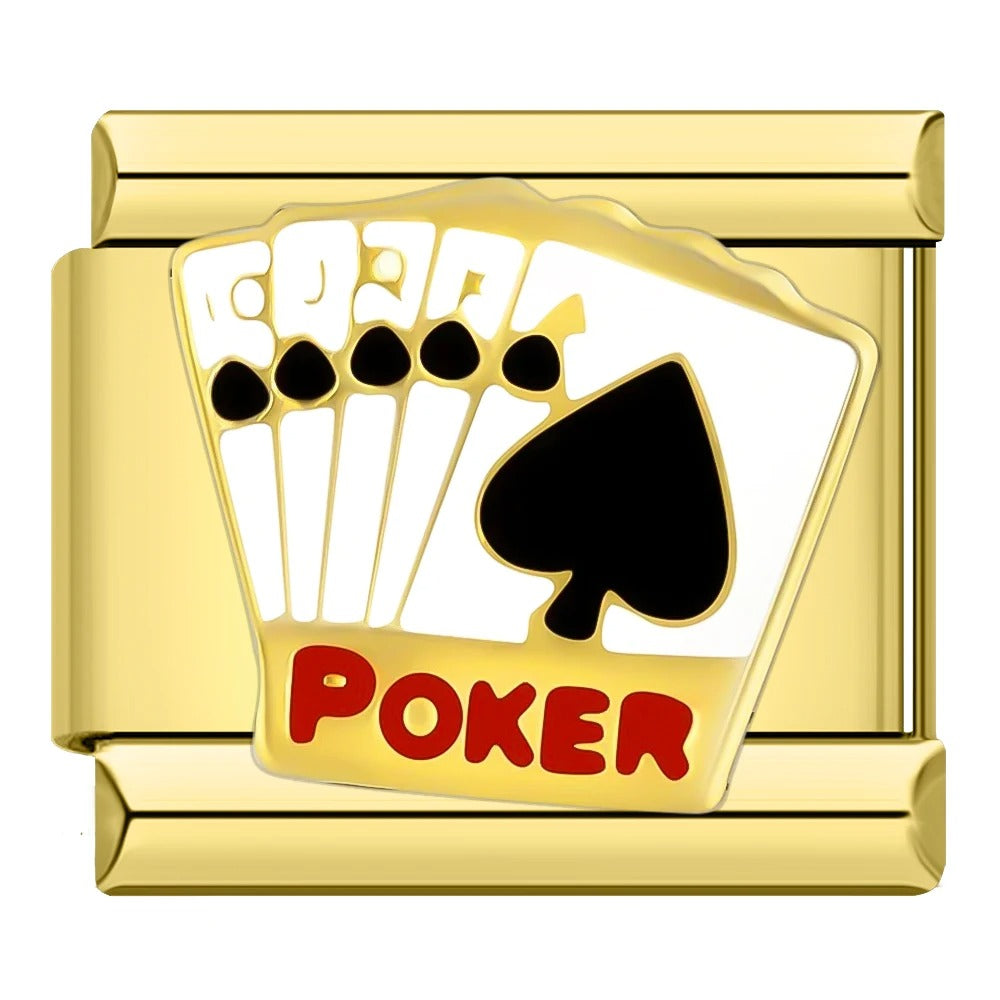 Charm Cartas de Poker Gold - Blisca®