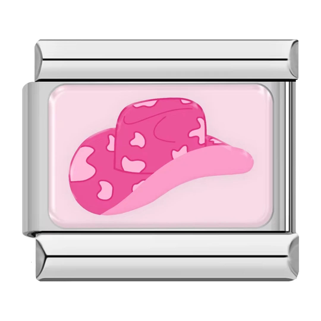 Charm Chapéu Boiadeira Rosa - Blisca®