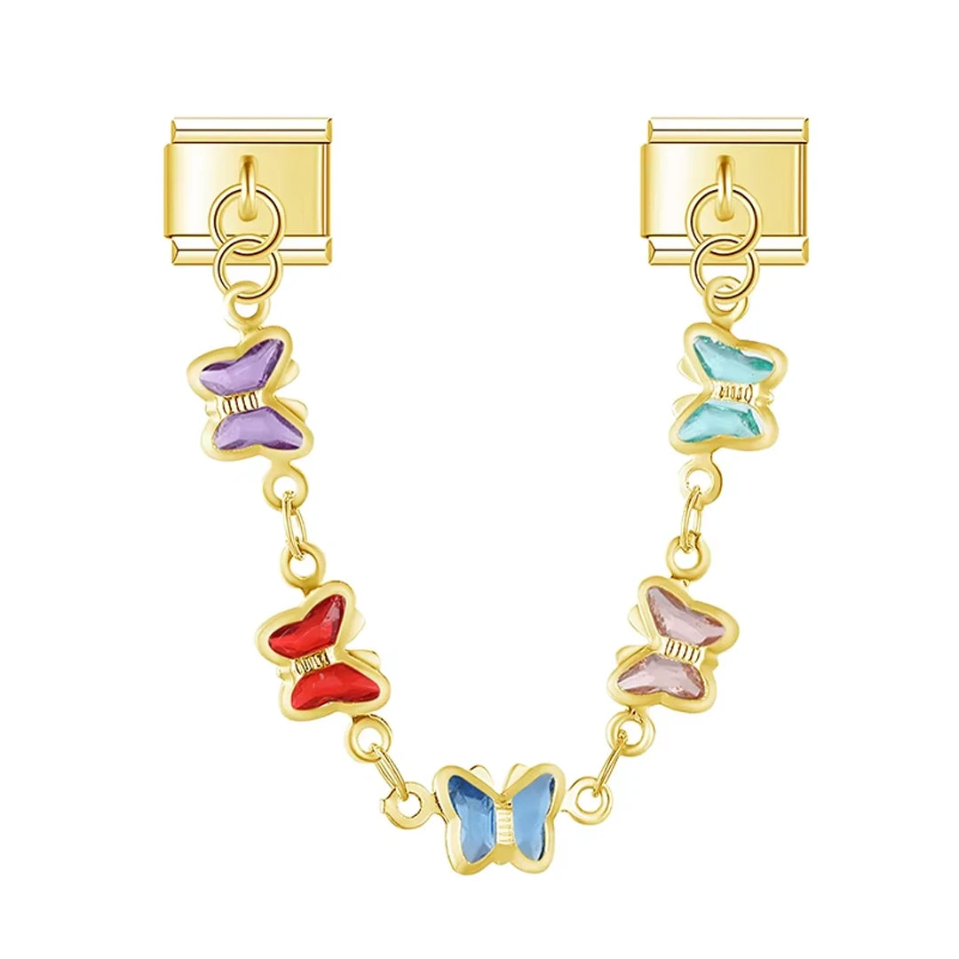 Charm Corrente Butterfly Gold - Blisca®