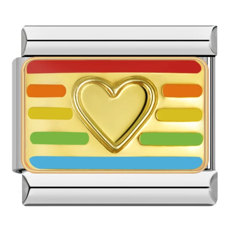 Charm Delicado Coração Colors - Blisca®