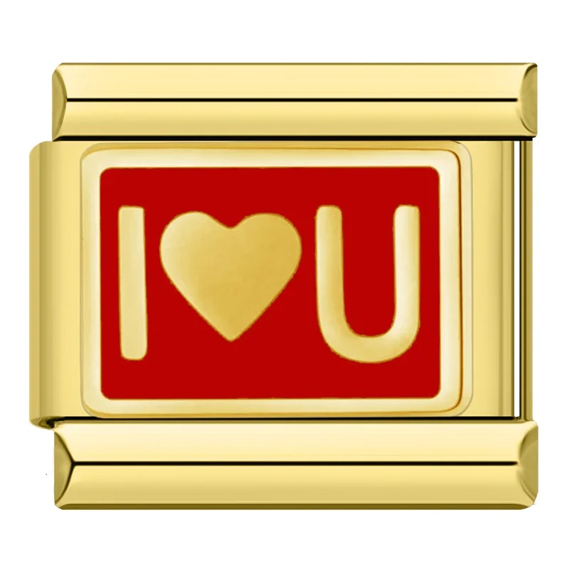 Charm Eu Amo Você Gold - Blisca®