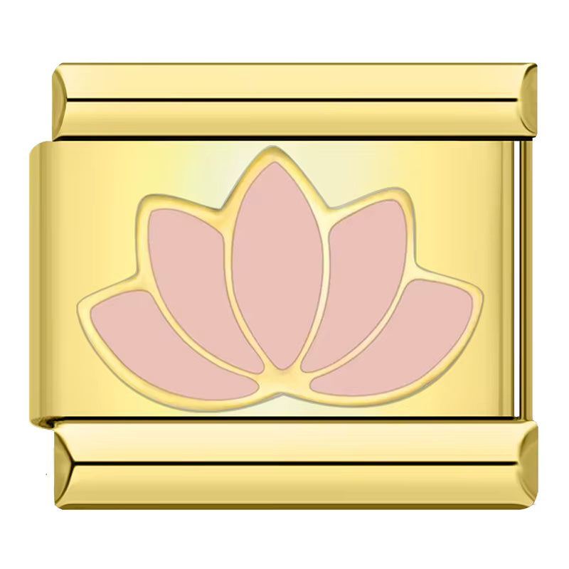 Charm Flor de Lótus Gold - Blisca®