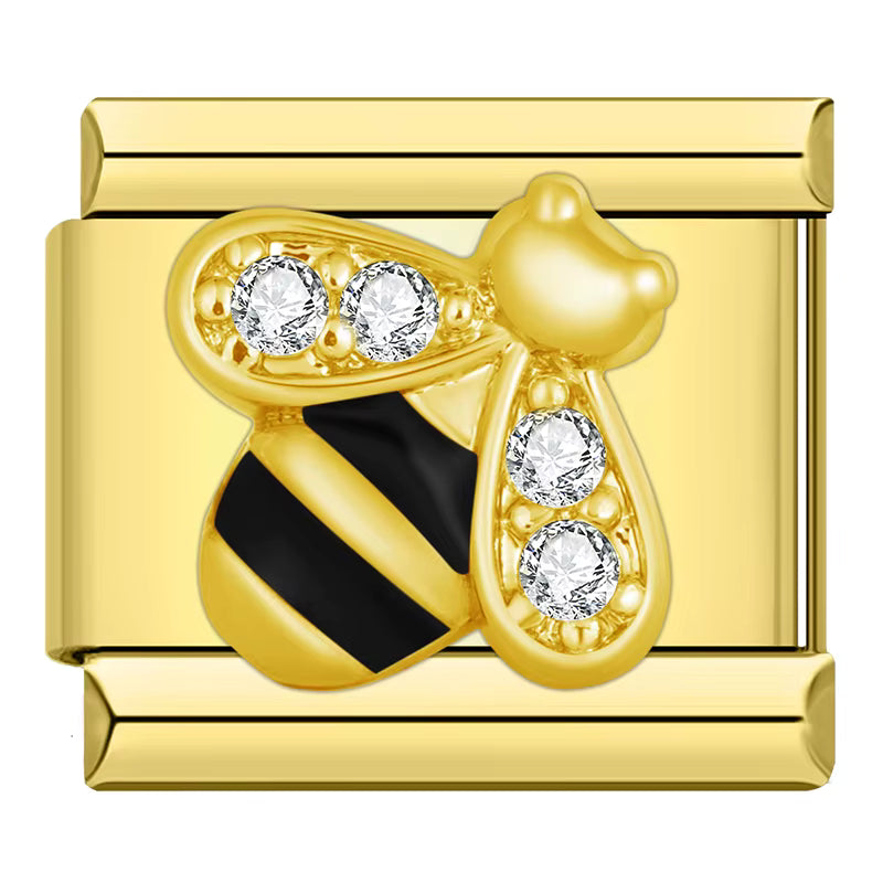 Charm Linda Abelha Gold - Blisca®