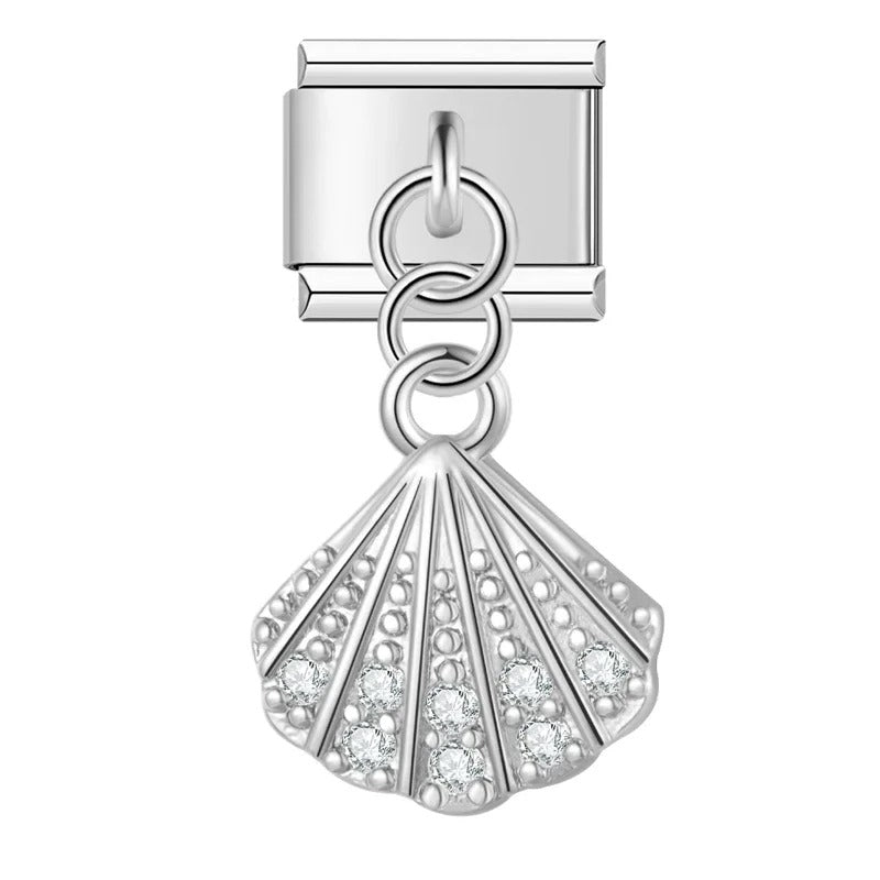 Charm Linda Concha Cravejada - Blisca®