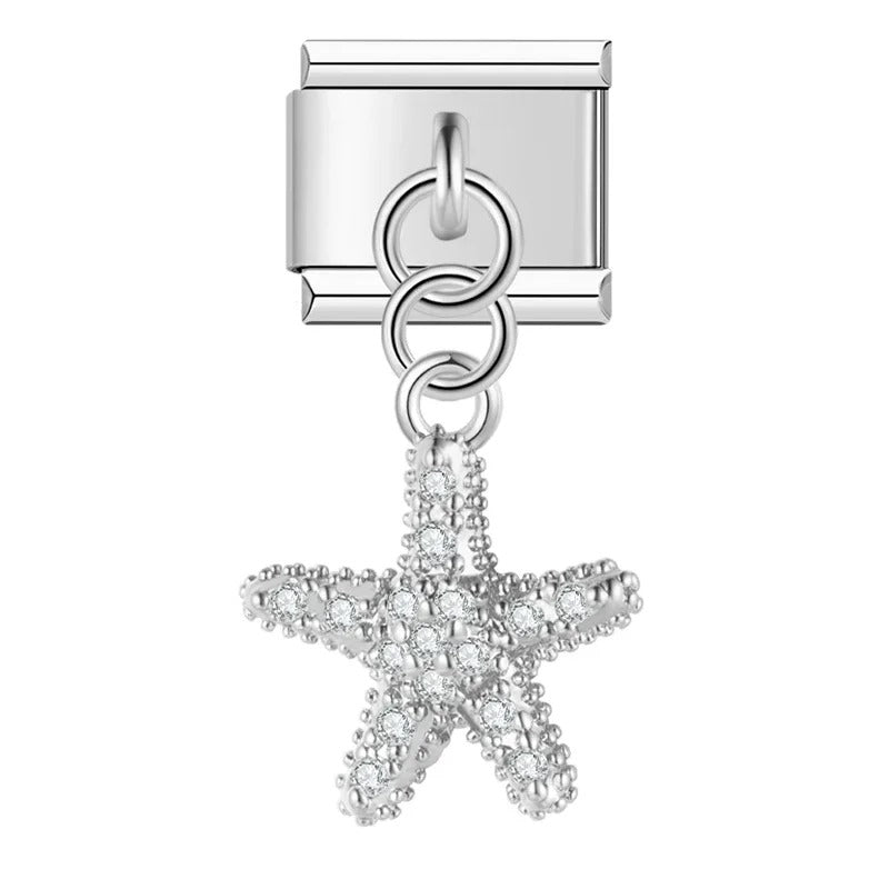 Charm Linda Estrela do Mar Cravejada - Blisca®