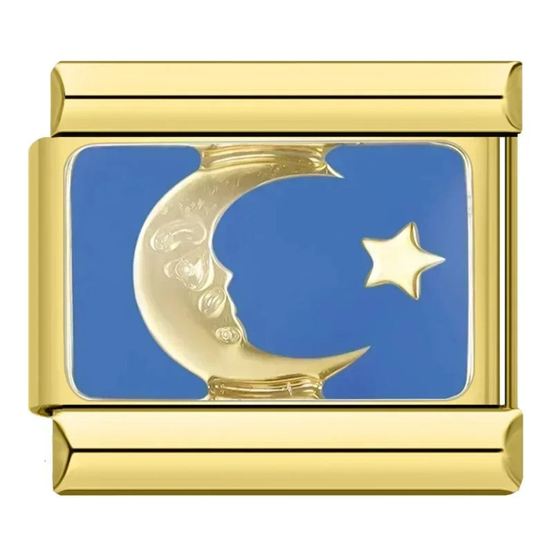 Charm Lua Apaixonante Gold - Blisca®