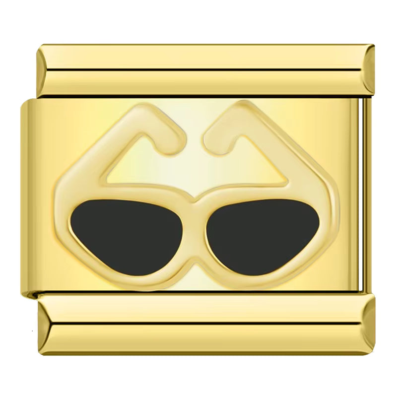 Charm Meu Óculos Escuro Gold - Blisca®