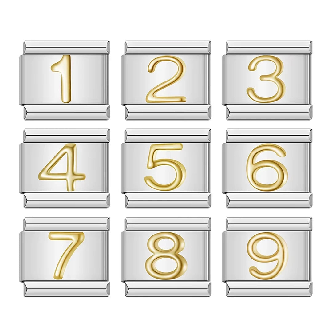 Charm Números Gold - Blisca®