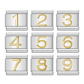 Charm Números Gold - Blisca®