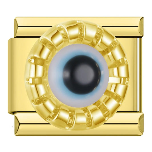 Charm Olho Grego Radiante Gold - Blisca®