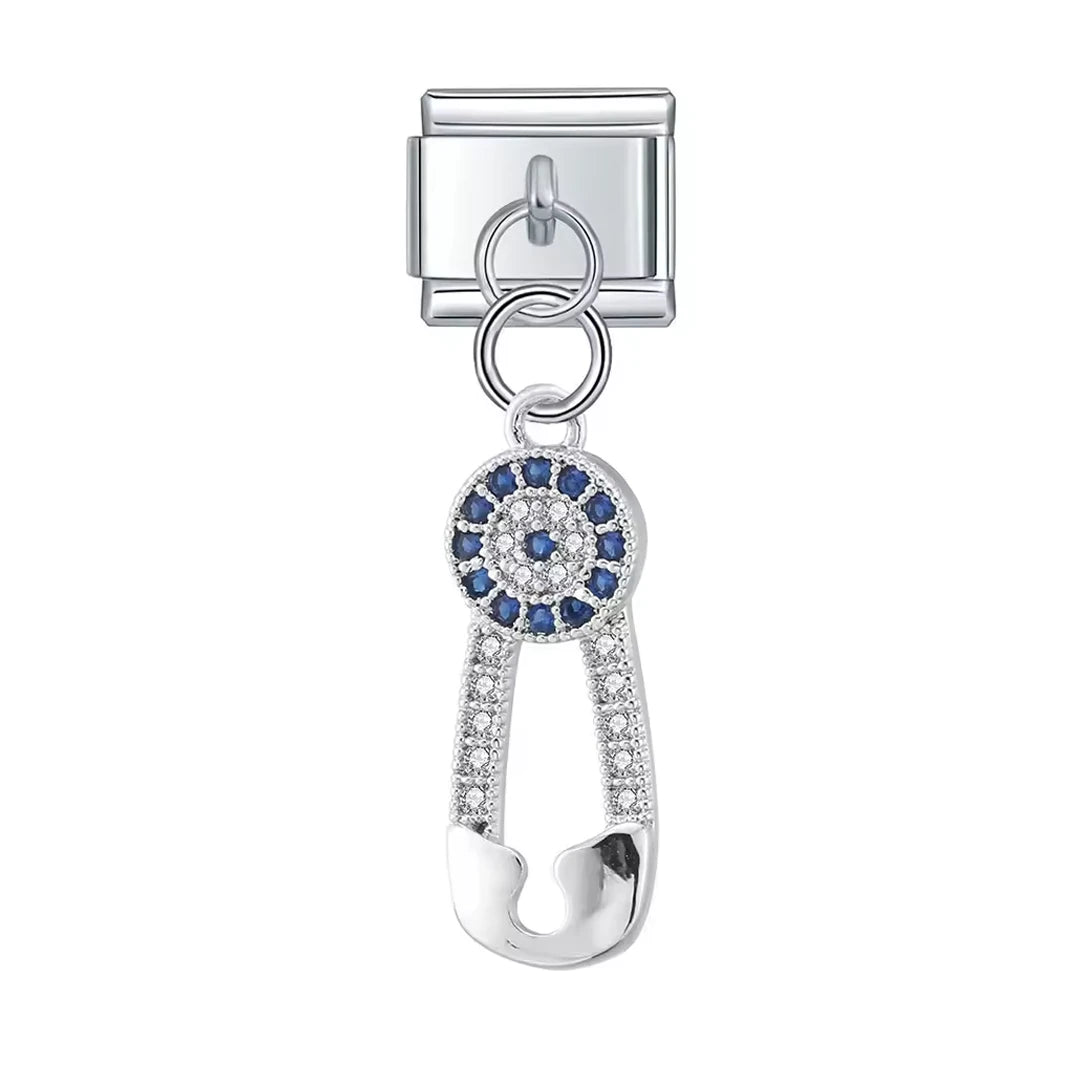 Charm Pendant Alfinete Cravejado - Blisca®