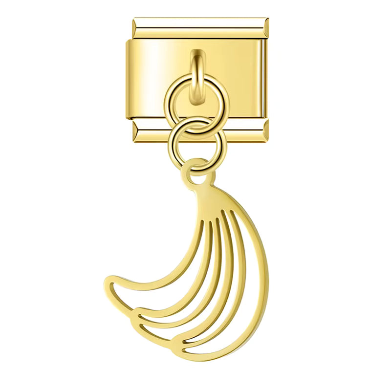 Charm Pendant Bananas Gold - Blisca®