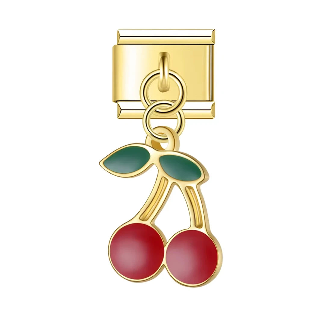 Charm Pendant Cereja Gold  - Blisca®