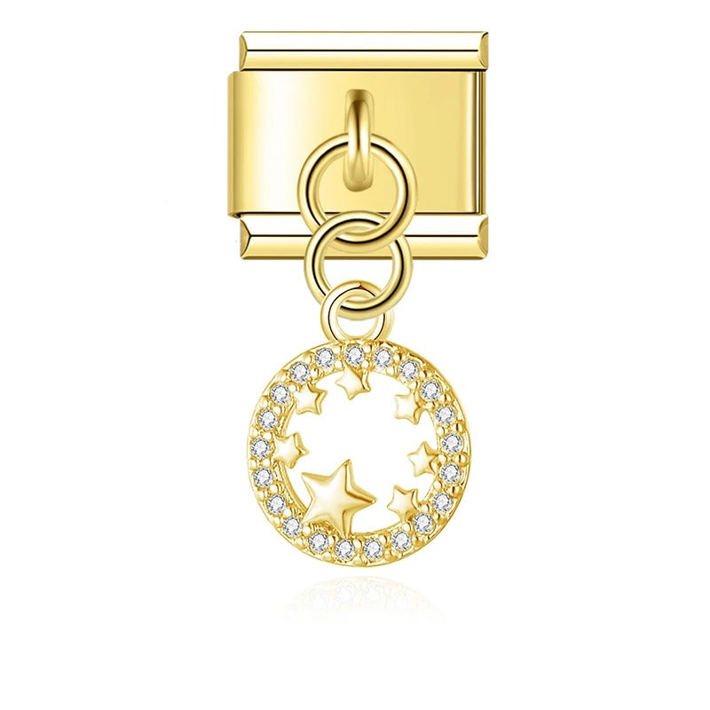 Charm Pendant Constelação Cravejada Gold - Blisca®