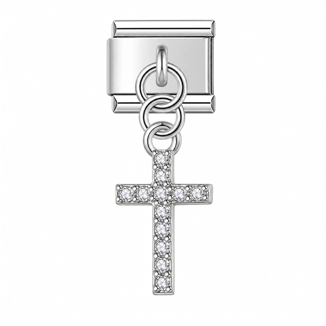 Charm Pendant Crucifixo Cravejado - Blisca®