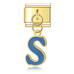 Charm Pendant Iniciais Colors Gold - Blisca®