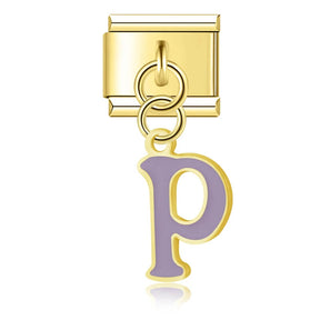 Charm Pendant Iniciais Colors Gold - Blisca®