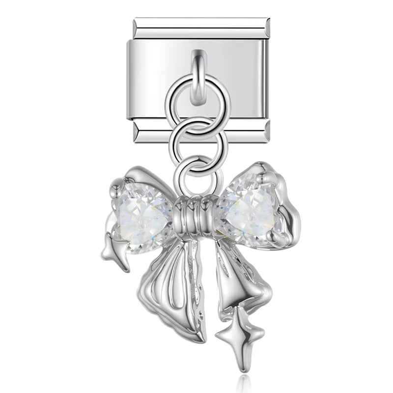 Charm Pendant Laço com Pedras - Blisca®