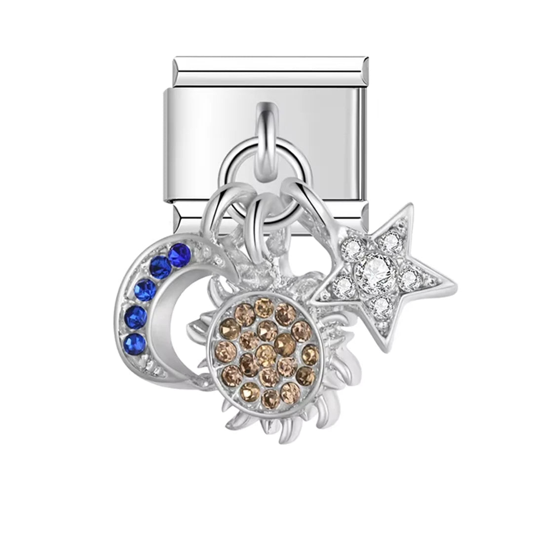 Charm Pendant Lua Sol e Estrela - Blisca®