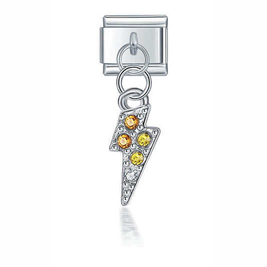 Charm Pendant Raio com Brilhantes - Blisca®