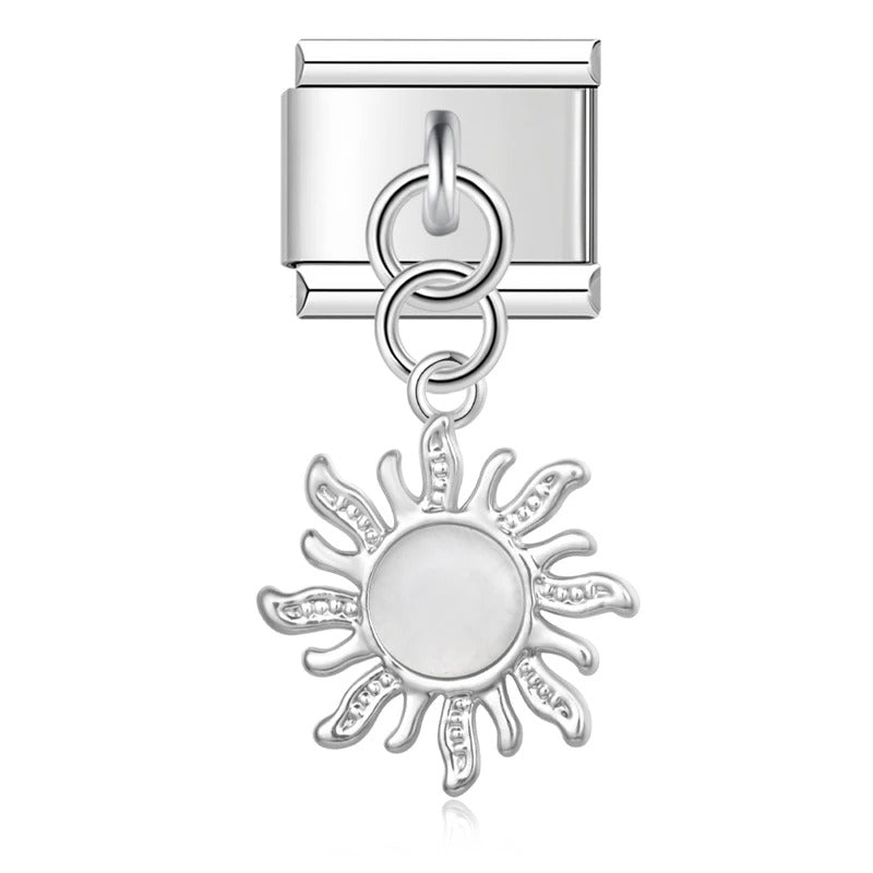 Charm Pendant Raio de Sol Branco - Blisca®